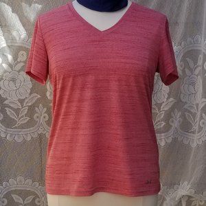 Under Armour HeatGear Women's Red V-neck Tee shirt size XL